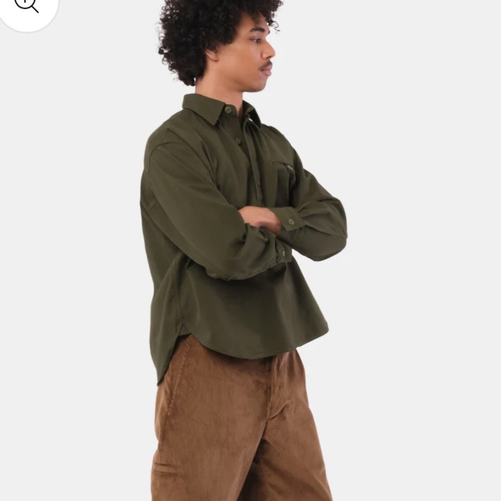 Gardenheir Washed Cotton Gardening Smock no.2 Olive